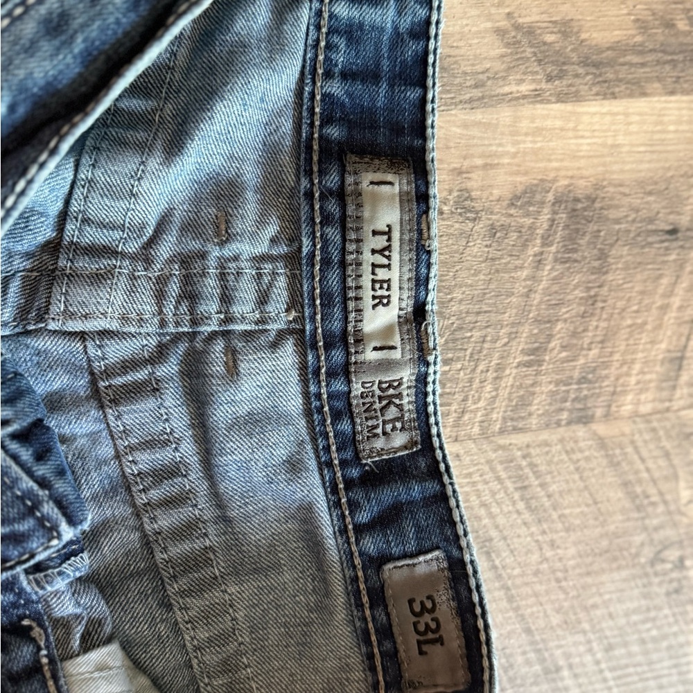 BKE Blue Straight Jeans Classic Denim - Picture 2 of 3